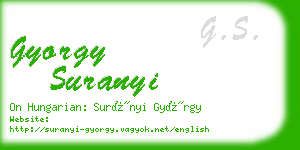 gyorgy suranyi business card
